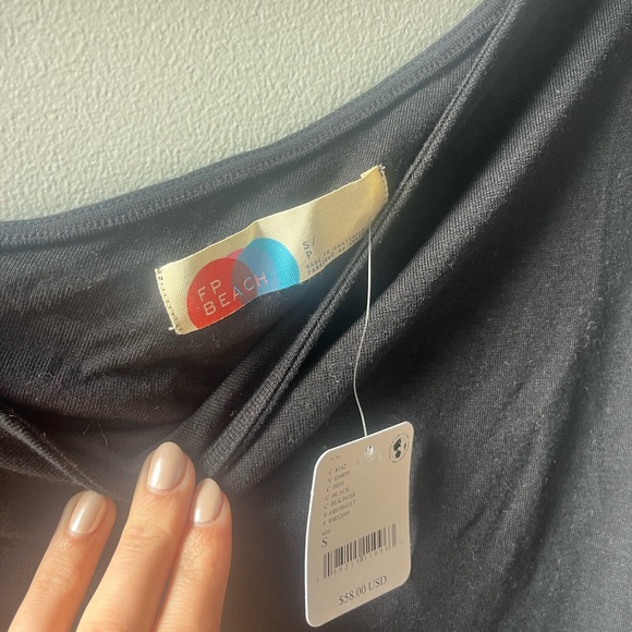 Black Good Feels One-Shoulder mini dress - Picture 5 of 5